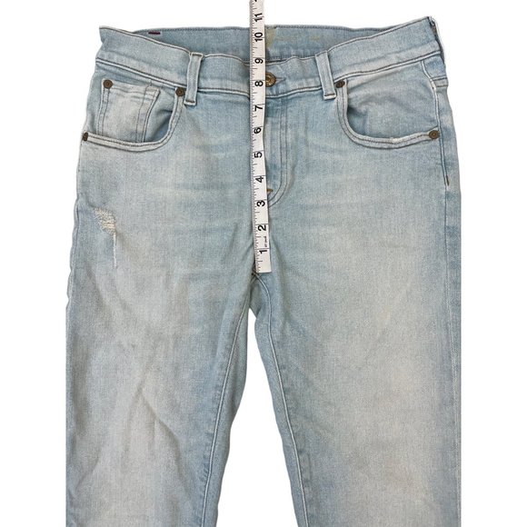 7 For All Mankind Relaxed Skinny Nashville Light Jeans Womens Size 25 $218 - Picture 6 of 11